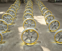 Polea de hierro gris OEM personalizada, fundición en arena, polea de transmisión por correa multicanal para maquinaria industrial y transmisión de potencia
