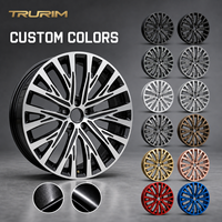 Jantes forgées argentées usinées 18, 19, 20 pouces 5x114.3 tendance pour tuning de course Honda Civic Type R VW Golf GTI PCD