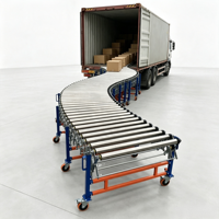 Convoyeur à rouleaux motorisé flexible à faible bruit et fonctionnement automatique pour le chargement et le déchargement de cartons et de camions