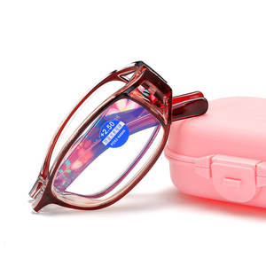 Nouvelles lunettes de lecture pliables anti-lumière bleue pour femmes, monture légère en PC, verres AC haute définition avec design pulvérisé - Product Image 2