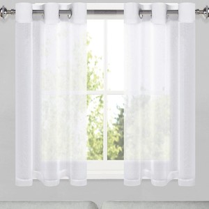 Cortinas y cenefas transfronterizas transparentes Dori de color sólido, Comercio Exterior Shaoxing de eBay para <span class=keywords><strong>Amazon</strong></span> - Product Image 2