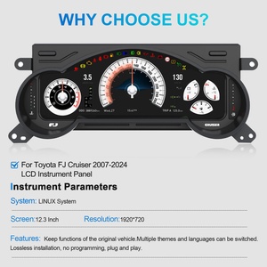 Navihua 12.3" LCD <b>Digital</b> Dashboard Cluster <b>Speedometer</b> <b>for</b> TOYOTA FJ CRUISER 2007-2024 Virtual Instrument Panel Cockpit Meter - Product Image 6