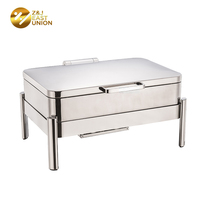 9L Vollformat-Induktions-Chafing Dish aus Edelstahl mit optionalem GN1/1 Speisenbehälter – Buffet-Set für Hotel- und Restaurant-Catering