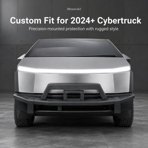 กันชนหน้าเหล็กสำหรับ Cybertruck ปี 2024+ สีดำด้าน ทนทานสูง - Product Image 2