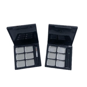 Six Color Eyeshadow Palette <b>Empty</b> <b>Box</b> Pressed Powder Cosmetic Packaging DIY Swatch Tray With Cover - Product Image 4