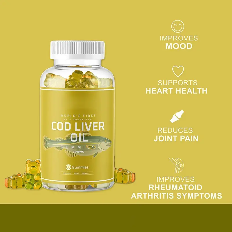 kabelfischleberöl unterstützt augengesundheit immunsystem senkt blutdruck omega-3 fischöl gummibärchen-supplement