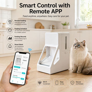 Comedero Automático <span class=keywords><strong>para</strong></span> Mascotas Petop de 4L con Identificación Inteligente por Chip RFID, Control por Aplicación WiFi, Doble Fuente de Alimentación, <span class=keywords><strong>para</strong></span> <span class=keywords><strong>Perros</strong></span> y Gatos - Product Image 5
