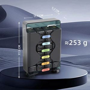 Caja de Almacenamiento de Pastillas a Prueba de Humedad con 28 Compartimentos, Mantiene las Vitaminas y Medicamentos Frescos por Más Tiempo, Logotipo Personalizado - Product Image 3