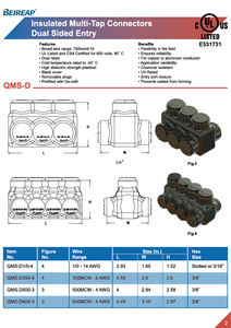 Conector Multi-Cabo Isolado de Fábrica com Portas de Fio Allen Sextavadas Pretas e Ampla Gama de Fios - Product Image 2