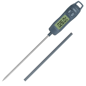 Thermomètre alimentaire numérique de haute qualité en acier inoxydable avec grand écran pour cuisine, <span class=keywords><strong>bureau</strong></span>, cuisson, barbecue et usage domestique - Product Image 2