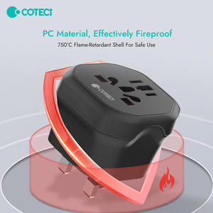 Coteci Euro <span class=keywords><strong>Adapter</strong></span> 250V adaptor Châu Âu phổ Thế Giới sạc điện quốc tế du lịch <span class=keywords><strong>EU</strong></span> Anh chúng tôi cắm <span class=keywords><strong>Adapter</strong></span> - Product Image 4