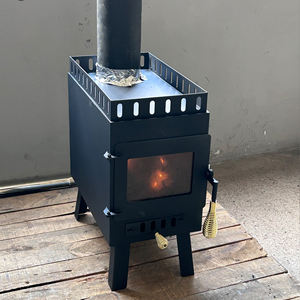 Petit poêle à <span class=keywords><strong>bois</strong></span> pour sauna RS01 avec une lèvre de 2 "autour du dessus du poêle pour contenir des roches chaudes Poêle à <span class=keywords><strong>bois</strong></span> pour tente de sauna de 36/50 pieds carrés - Product Image 1