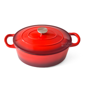 Ensemble de <span class=keywords><strong>plats</strong></span> ovales pour cuisson lente de 33 cm, batterie de cuisine, <span class=keywords><strong>cocotte</strong></span> <span class=keywords><strong>en</strong></span> <span class=keywords><strong>fonte</strong></span> émaillée - Product Image 2
