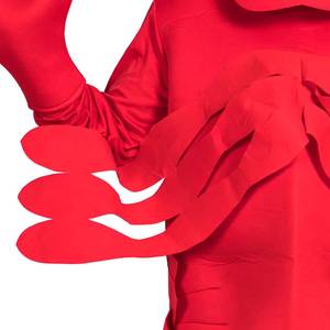 Halloween <b>Red</b> Lobster Marine Creature Sponge Funny Cosplay Costume <b>Suit</b> Polyester Unisex Adult Party Stage Performance Role Play - Product Image 3