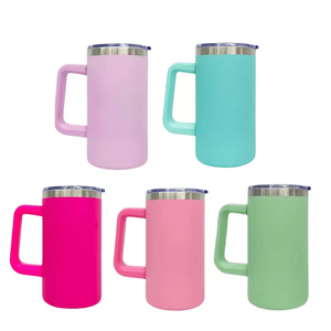 20 oz Stainless Steel Tumbler <b>Mug</b> With Handle Vacuum <b>Insulated</b> Travel Coffee Cup Sublimation Gift Cup - Product Image 1