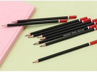 Avec crayons Hexagonal Carpenter Paper Eraser Sharpened Bulk for Lead Red Standard Pencil