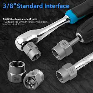 40 Pc <b>Socket</b> <b>Extractor</b> Set Imperial Industrial Damaged Screw <b>Bolt</b> Remover Sand Blasted Finish 3-Year Warranty - Product Image 5