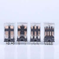 Relais électromagnétique série JQX-13F(1P-4P)LY1-LY4 avec indicateur LED, miniature, AC 220V/110V, faible puissance, interrupteur 10A, étanche à la poussière