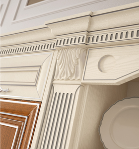 Conception modulaire naturelle classique de buffet de cerise en bois solide avec les colonnes romaines - Product Image 5