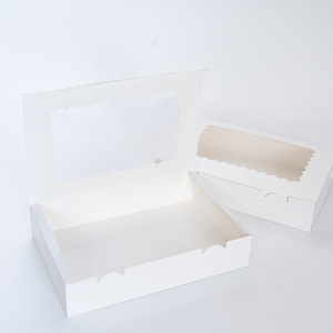 Bán buôn West Point hình chữ nhật cửa sổ giấy Donut & Kẹo Cookie Baking <span class=keywords><strong>Box</strong></span> cho bao bì thực phẩm với stamping in xử lý - Product Image 2