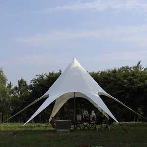 Tente extensible en acier robuste et imperméable <span class=keywords><strong>pour</strong></span> plus de 40 personnes, grande tente portable en tissu Oxford, abri <span class=keywords><strong>pour</strong></span> événements et fêtes, auvent pare-soleil - Product Image 1