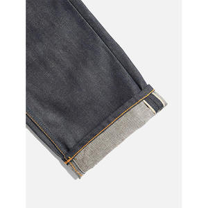 High Quality Japanese Selvedge <b>Denim</b> Jeans Heavyweight 100% Cotton Indigo Raw Selvedge Jeans Casual Straight Fit Jeans Men - Product Image 5