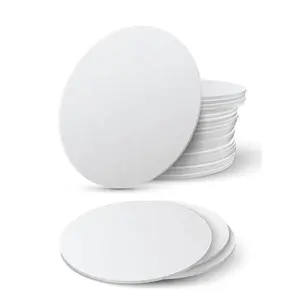 Tròn nhỏ giá rẻ lập trình mini PVC Tùy chỉnh in trắng trống 215 thông minh <span class=keywords><strong>NFC</strong></span> chip <span class=keywords><strong>tag</strong></span> nhãn dán nhãn với mã QR và logo - Product Image 1