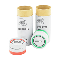 Tube en papier kraft de haute qualité en gros emballage de boîte biodégradable cylindrique imprimé personnalisé