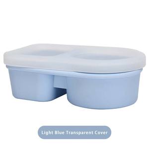 漏れ防止シリコン弁当箱 食品保存容器 シリコンスナック容器 再利用可能なシリコンランチボックス ポータブルスナックボックス - Product Image 6