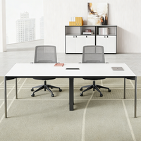 Ensemble de mobilier de bureau, table de réunion, table de conférence moderne