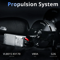 T-MOTOR VL8015 KV170 Waterproof Permanent Magnet Brushless 1200W BLDC Motor for Vtol UAV Fix-wing Multicopter Drones Accessories