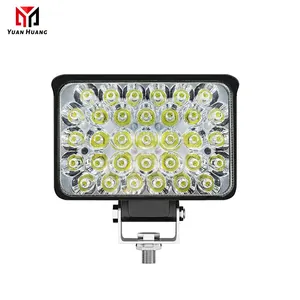 72w led lumière de travail carré 12v 60v pour véhicules d'ingénierie lourds camion remorque