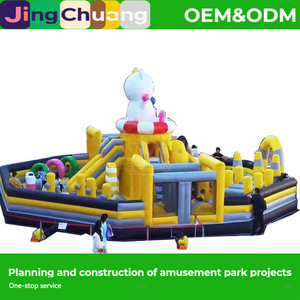 Nouveau Château Gonflable Carré Couleur Macaron, Aire de Jeux pour Enfants, Atrium Intérieur, Château Ludique, <span class=keywords><strong>Vente</strong></span> Directe Usine, avec Toboggan - Product Image 5