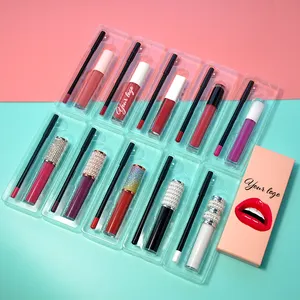 20 Farben flüssiger Lippenstift und Lip Liner Set veganer süßer Lippenstift erstellen Sie Ihre eigene Lippenstift marke