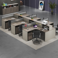 Bureau bureau personnel bureau simple moderne écran station casier partition employé bureau d'ordinateur