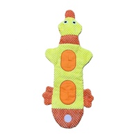 Jouet interactif pour chien au design de canard couineur, avec compartiments pour cachettes de friandises et poches olfactives