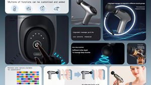 Nueva Pistola de Masaje Corporal Infrarroja Portátil, Masaje de Tejido Profundo para Hombros, Piernas, Pies y Músculos, Masajeadores de Doble Cabezal Inalámbricos - Product Image 6