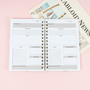 Carnet de notes <span class=keywords><strong>personnalisé</strong></span> à couverture rigide, reliure spirale, magazine, journal, livres à reliure YO - Product Image 4