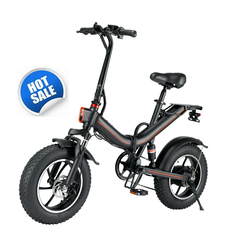 यूरोपीय गोदाम इलेक्ट्रिक साइकिल चीन सस्ते OUXI V1 V5 V7 16*4.0 इंच वसा टायर ई बाइक गुना बिजली साइकिल/इलेक्ट्रिक बाइक