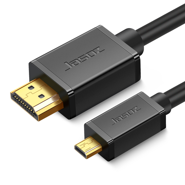 Jasoz Wholesale for to Micro for 4K/60Hz Gold Plated Male to Male 1m/1.5m PVC Jacket Cable for Projector Monitor HDTV & Camera
