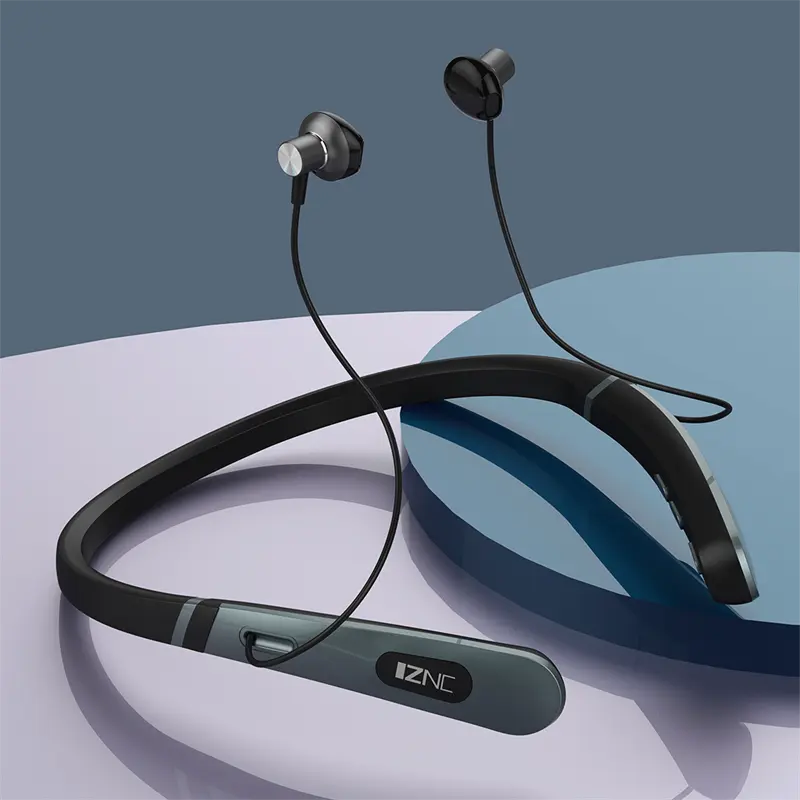Neckband earphone IZNC bt neckband headphones sport earphone wireless microphone headset