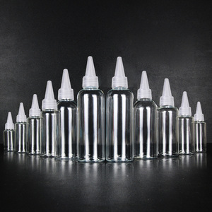 60ml 100mL 120ml Botellas vacías de plástico para mascotas Botellas de pigmento de tinta con tapa giratoria colorida - Product Image 5