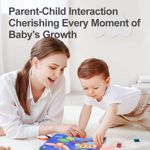 Livre Sensoriel d'Activités en Tissu Doux Personnalisé de Langue Anglaise, Éducatif Précoce pour Bébés - Product Image 4