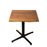Plateau de table à manger carré en noyer noir massif, bord naturel, écologique, durable, design rustique antique, mobilier de maison, salle à manger