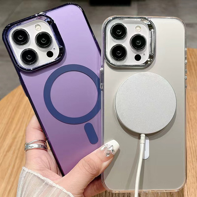 Wholesale TPU PC 2 in 1 Shockproof Frosted Anti Scratch Magnetic Phone Case for iPhone 16 Pro Max 15 14 Plus 13 12 Back Cover