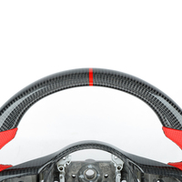 Volante Deportivo EVO X de Fondo Plano en Fibra de Carbono para Mitsubishi Lancer 2008-2015