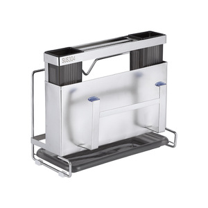 Sea Shark Stainless Steel Wall Mounted <b>Kitchen</b> <b>Storage</b> Rack With Knife Holder Cutting Board Chopstick Holder Multipurpose - Product Image 4