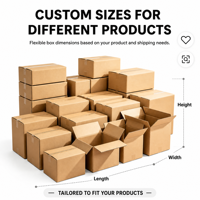 Boîte en carton ondulé recyclé OEM ODM, 3/5 plis, robuste, pour déménagement et emballage, taille et impression personnalisées