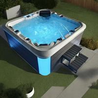 Baignoire Spa Moderne Naiya avec Jets d'Air LED, Température Constante, Contrôle Intelligent, Écologique, Balboa