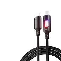 Câble de charge rapide double Type-C 5A avec gaine en TPE pour téléphones mobiles Oppo/Vivo/Apple/Huawei, écouteurs et tablettes